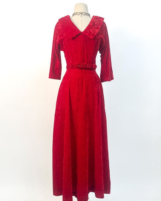 1950s 'The Mimosa Morning' Hostess Dress / Medium