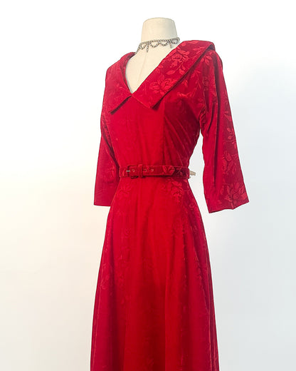 1950s 'The Mimosa Morning' Hostess Dress / Medium