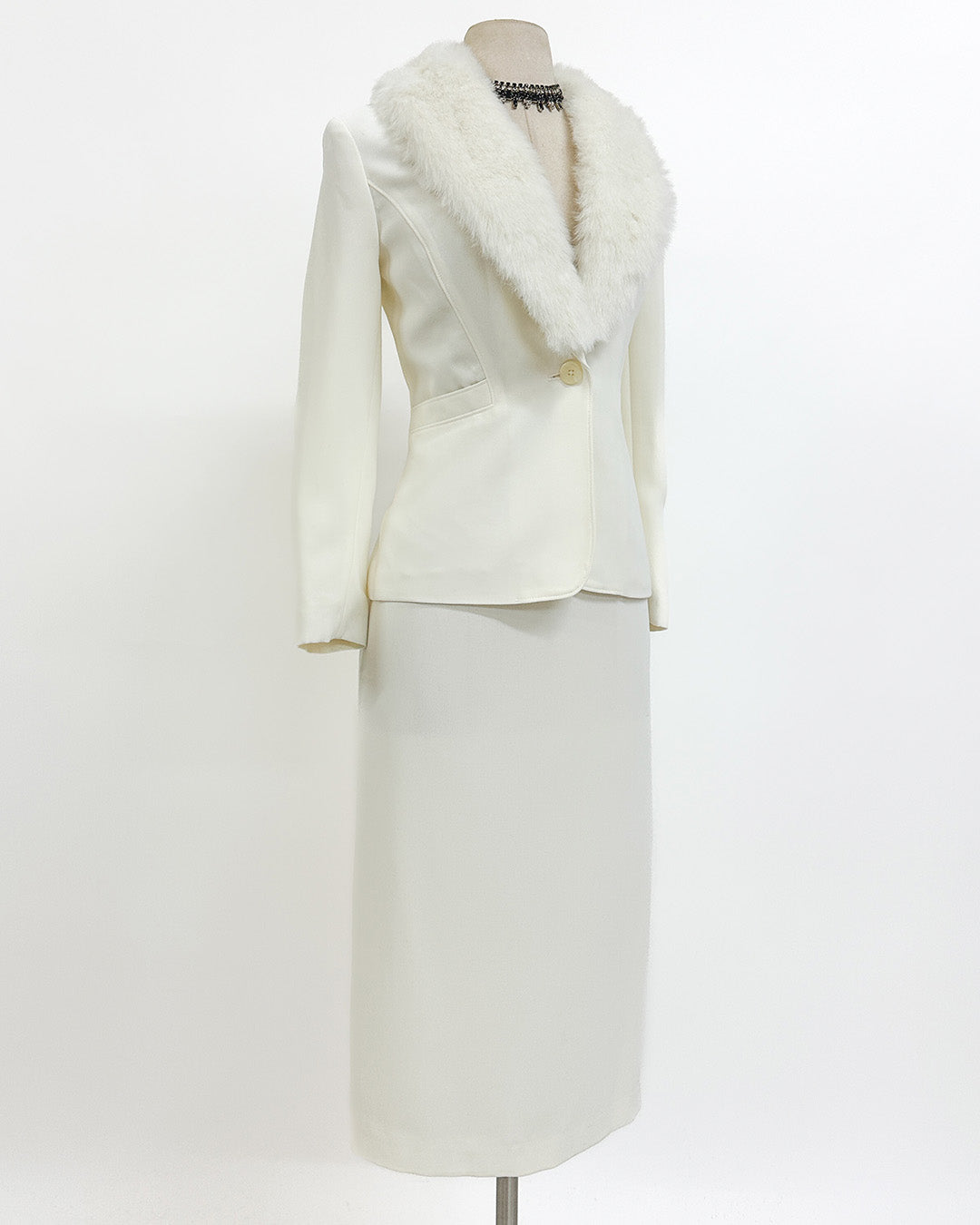 1980s 'The White Russian' Suit / Medium