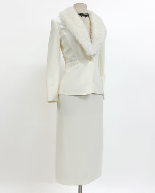 1980s 'The White Russian' Suit / Medium