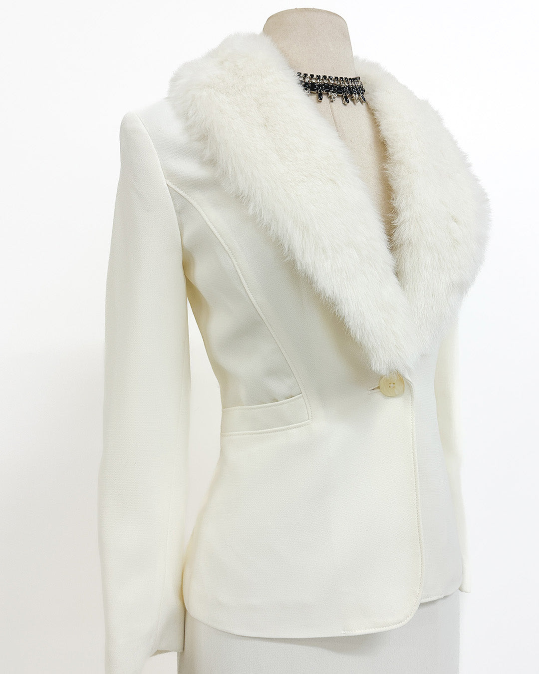1980s 'The White Russian' Suit / Medium