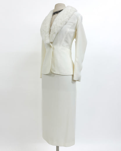 1980s 'The White Russian' Suit / Medium
