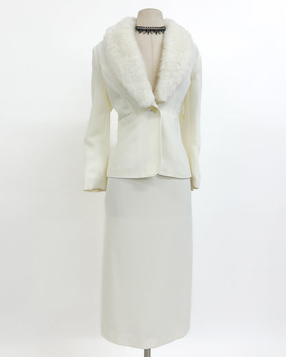 1980s 'The White Russian' Suit / Medium