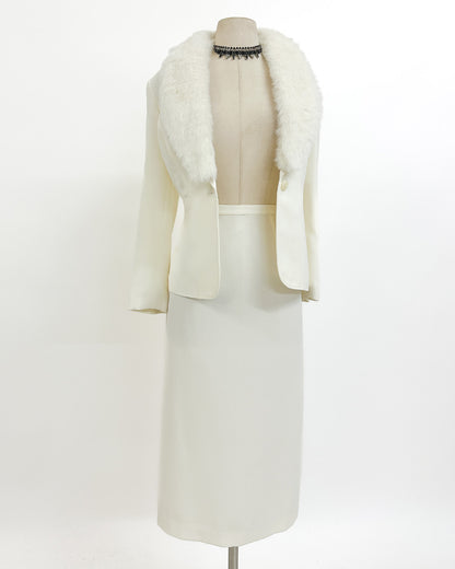 1980s 'The White Russian' Suit / Medium