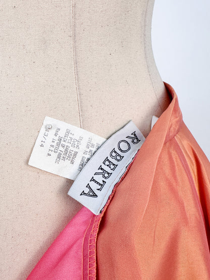 Y2K Glam Two-Piece Satin Gown / Small