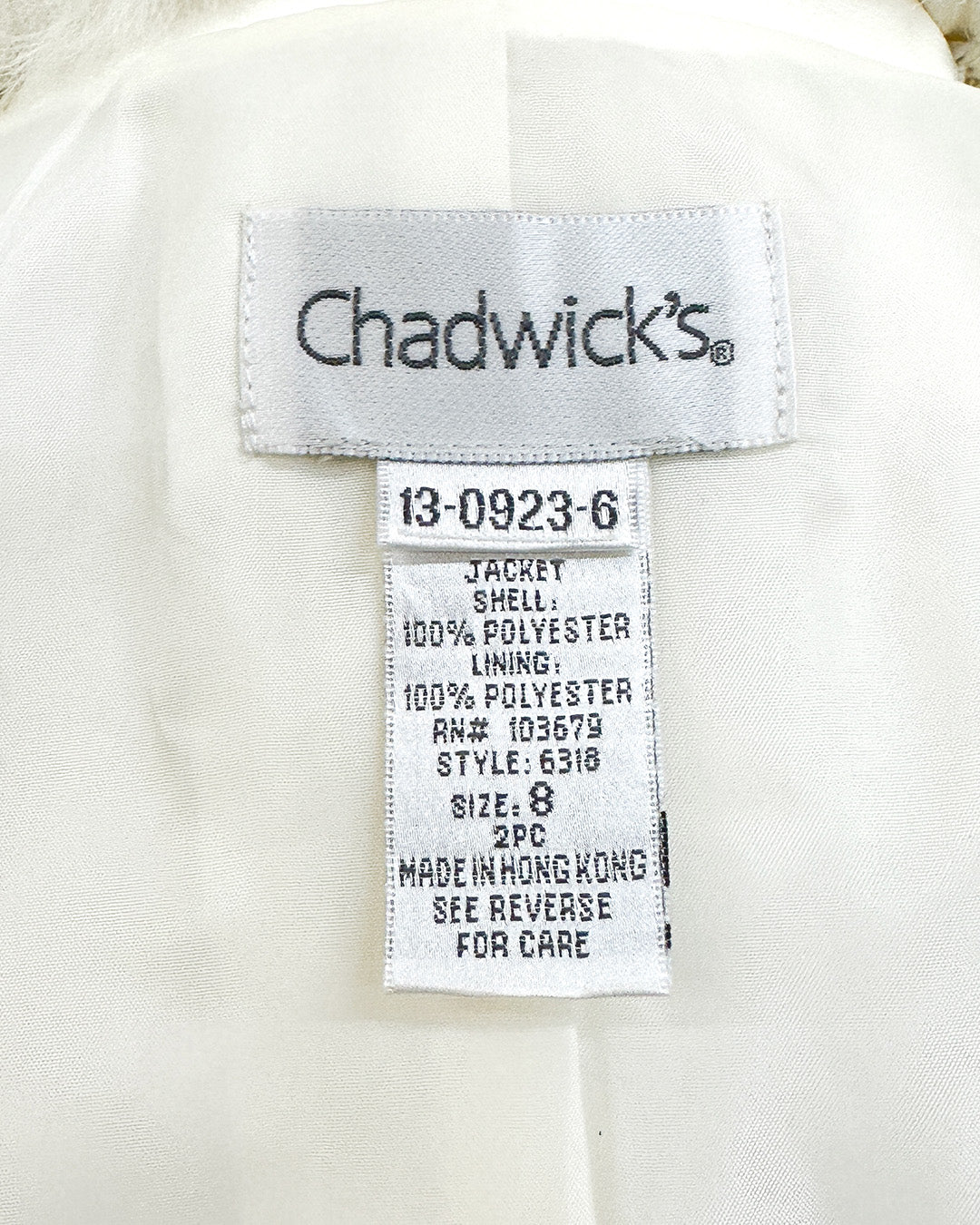 1980s 'The White Russian' Suit / Medium