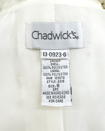 1980s 'The White Russian' Suit / Medium