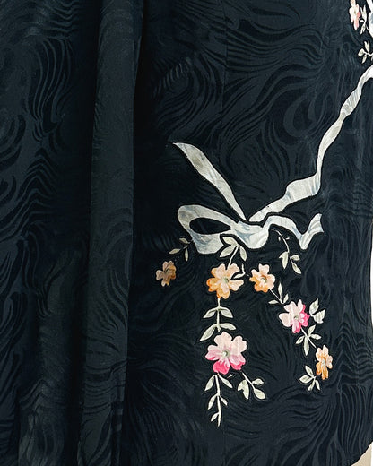 1980s 'The Upper East Side Noir' Blouse