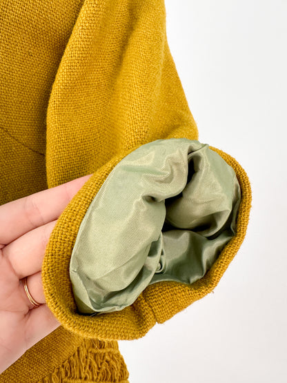 1950-60s MCM Macramé Blouse / Bust