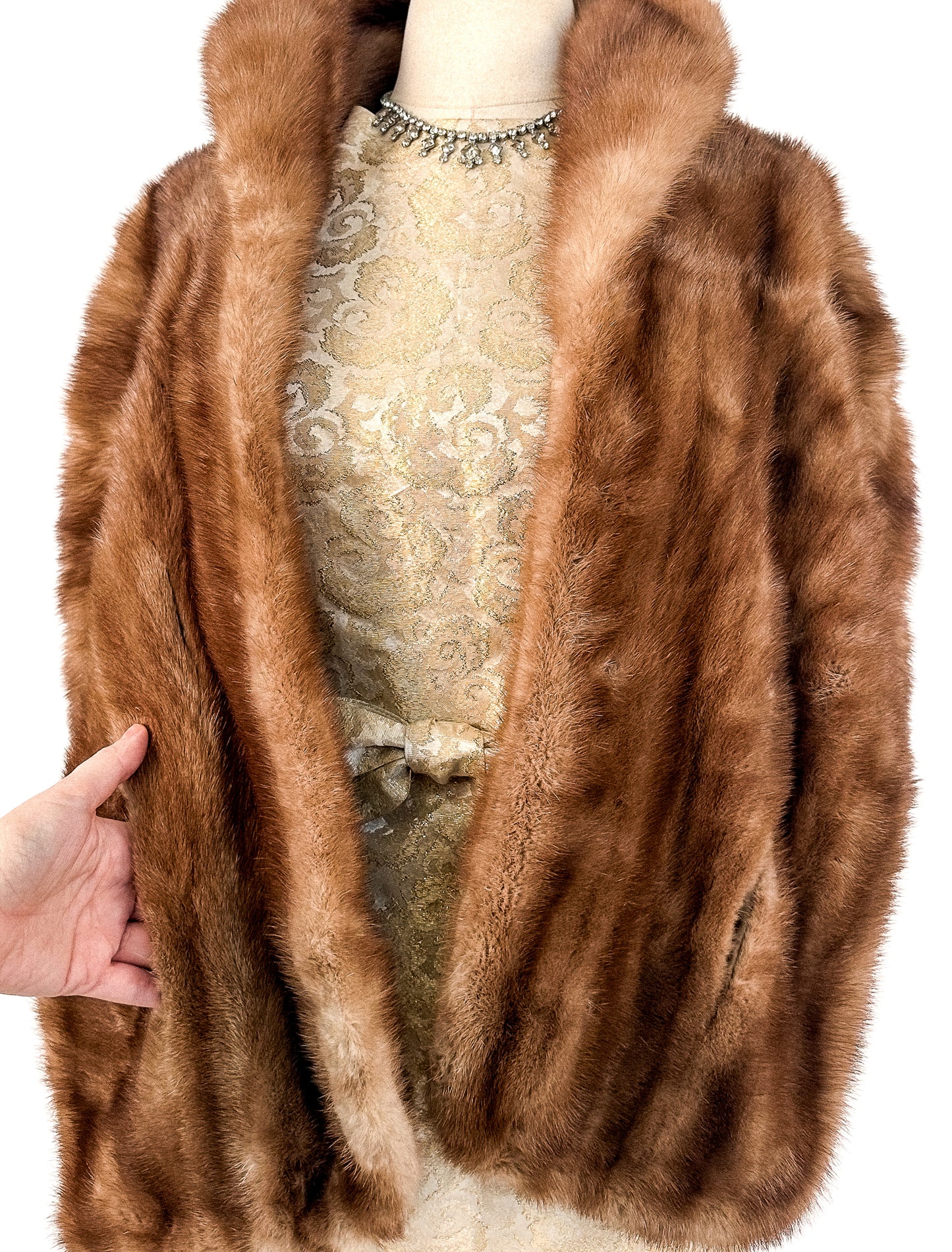 1950s Mink Stole with Matching Hat / OSFA