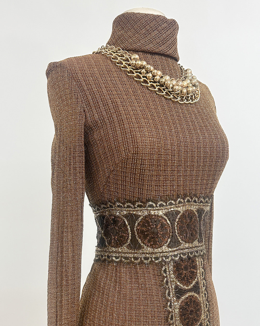 1970s 'The Metropolitan Lamé' Dress