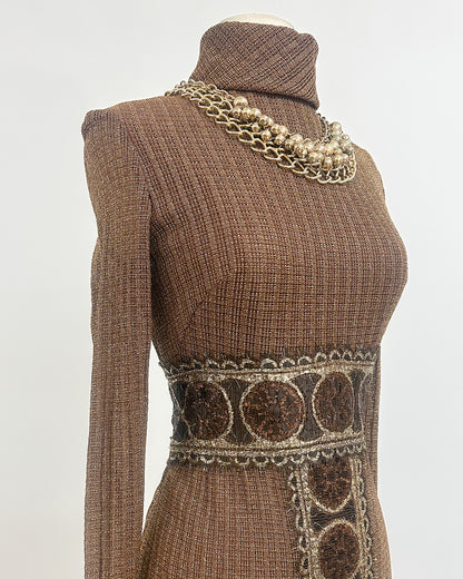1970s 'The Metropolitan Lamé' Dress