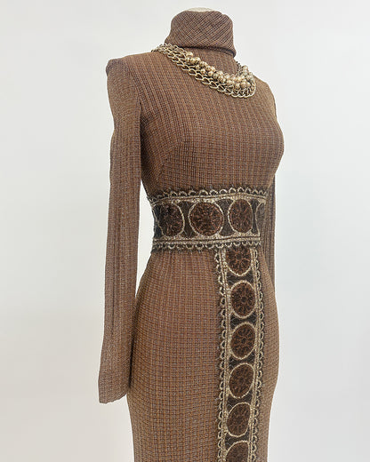 1970s 'The Metropolitan Lamé' Dress