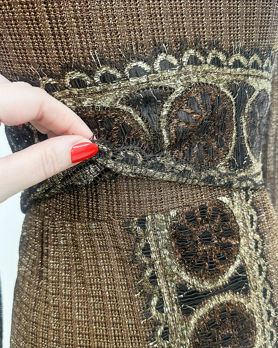 1970s 'The Metropolitan Lamé' Dress