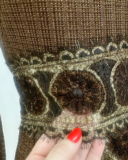 1970s 'The Metropolitan Lamé' Dress