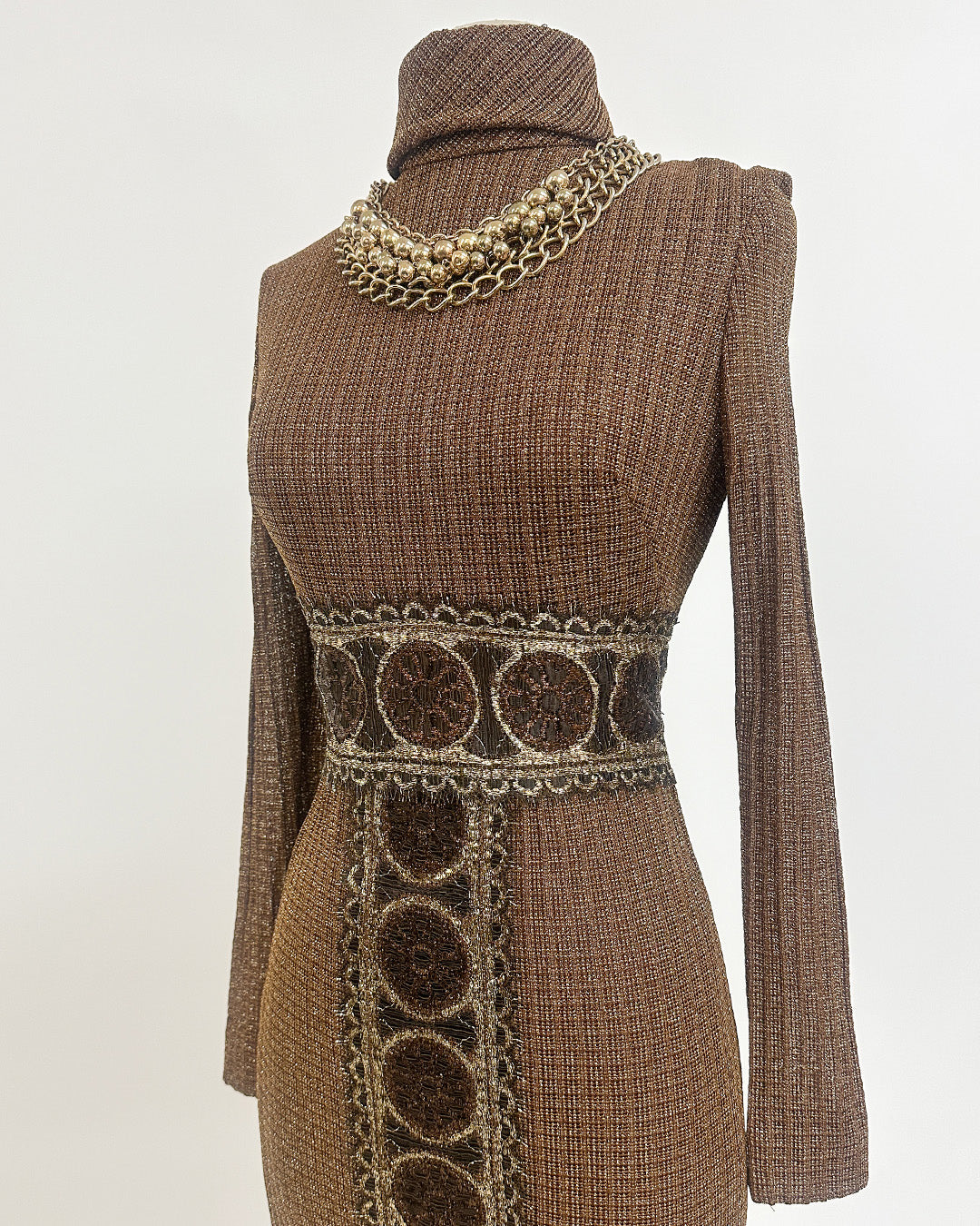 1970s 'The Metropolitan Lamé' Dress