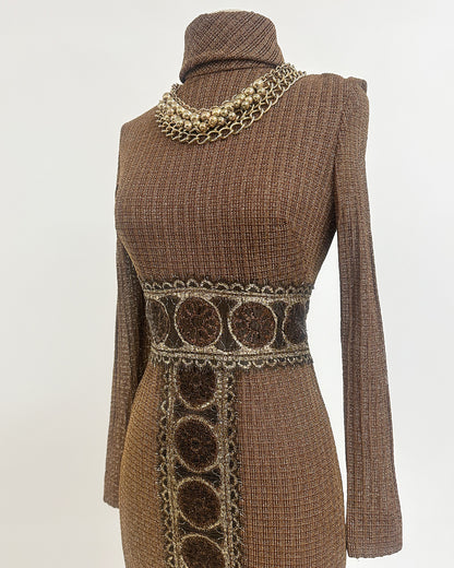 1970s 'The Metropolitan Lamé' Dress
