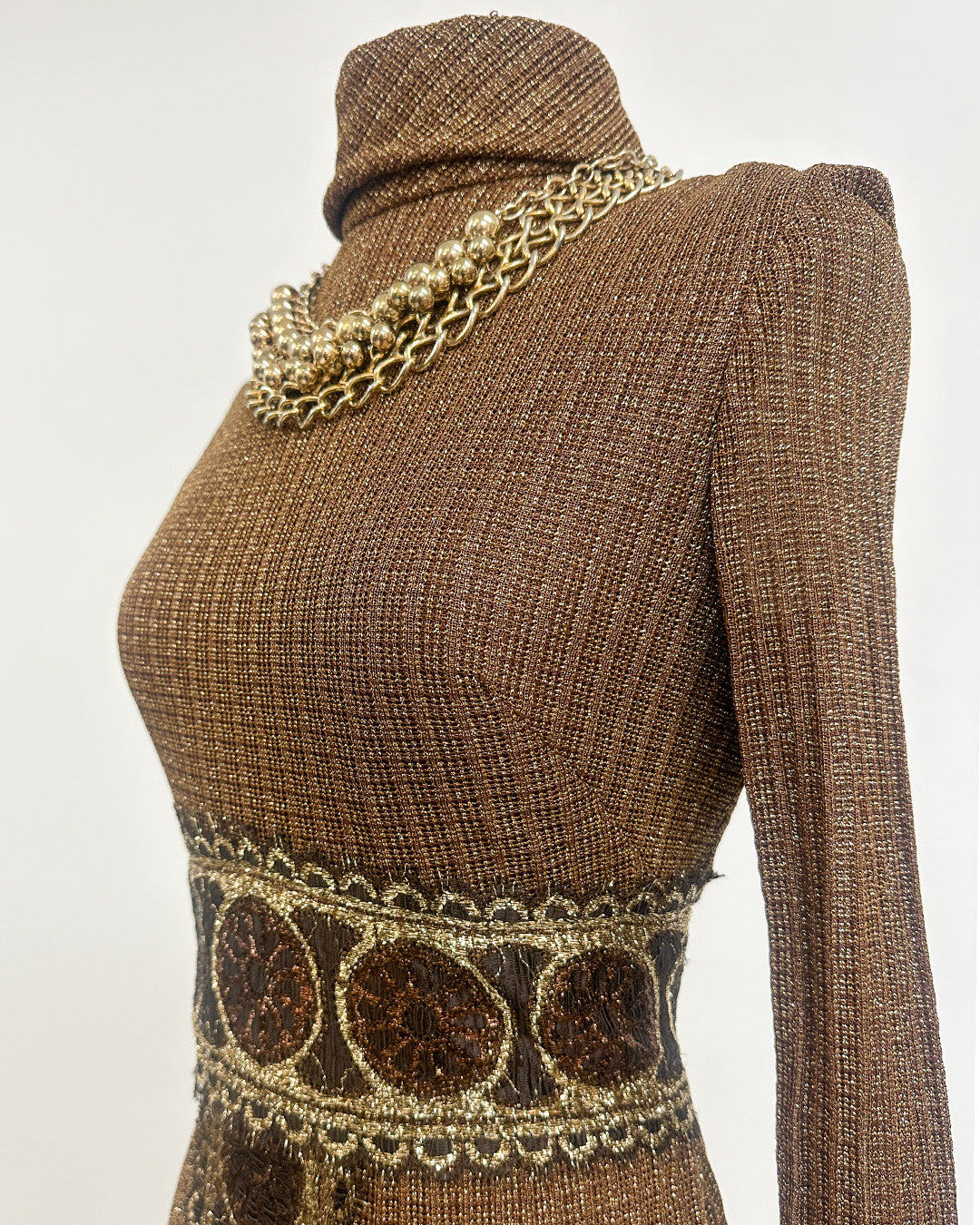 1970s 'The Metropolitan Lamé' Dress