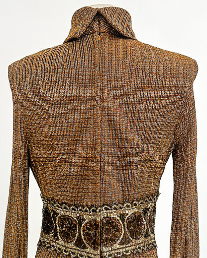 1970s 'The Metropolitan Lamé' Dress