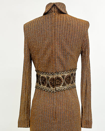 1970s 'The Metropolitan Lamé' Dress
