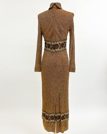 1970s 'The Metropolitan Lamé' Dress
