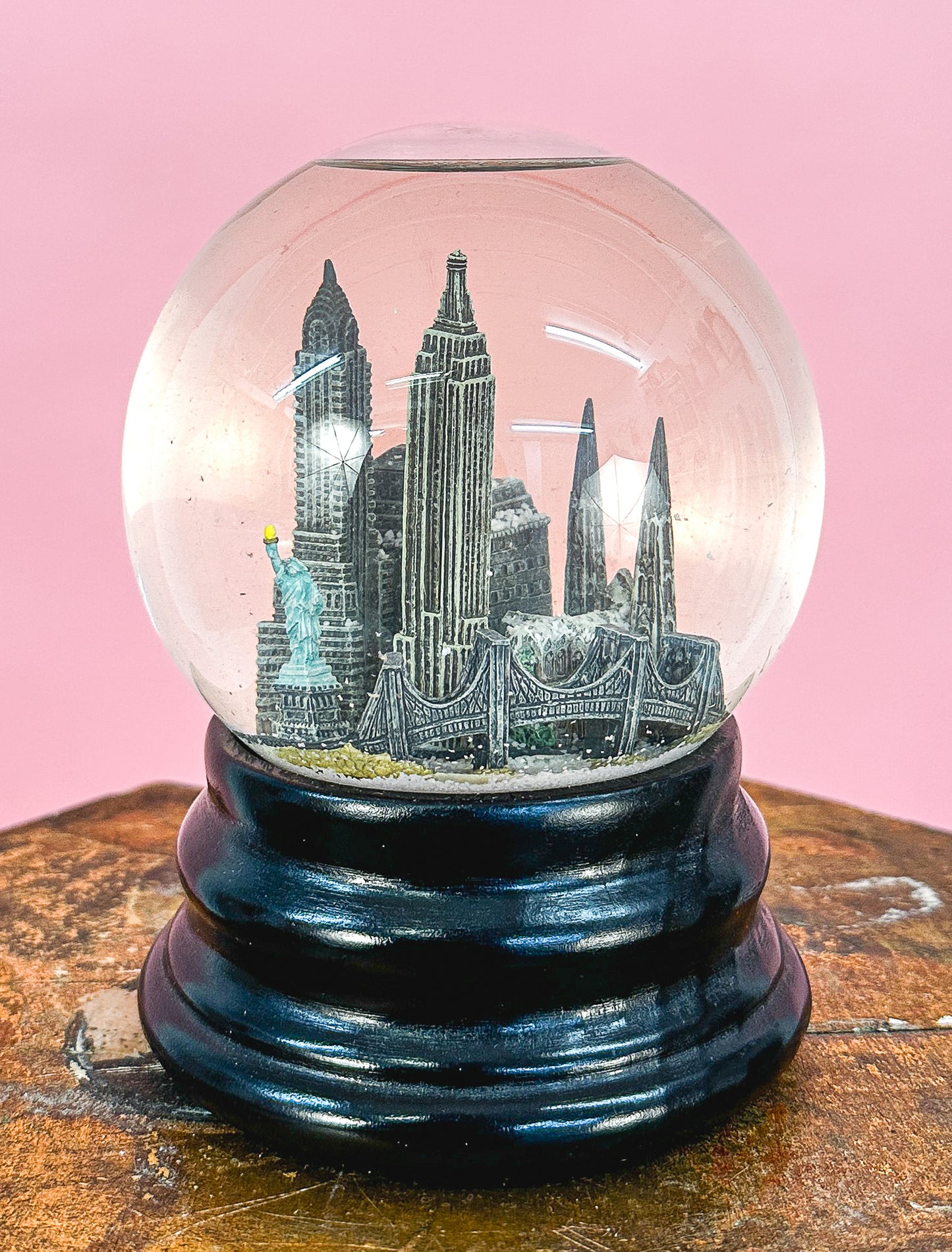 1990's Saks Fifth Avenue NYC Snow globe