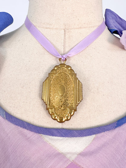 Large Vintage Brass Photograph Locket