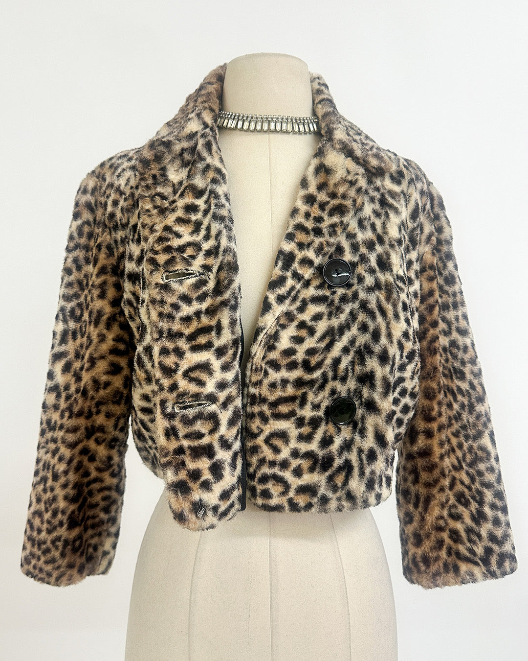 1950s 'The Fifth Avenue Feline' Cropped Jacket
