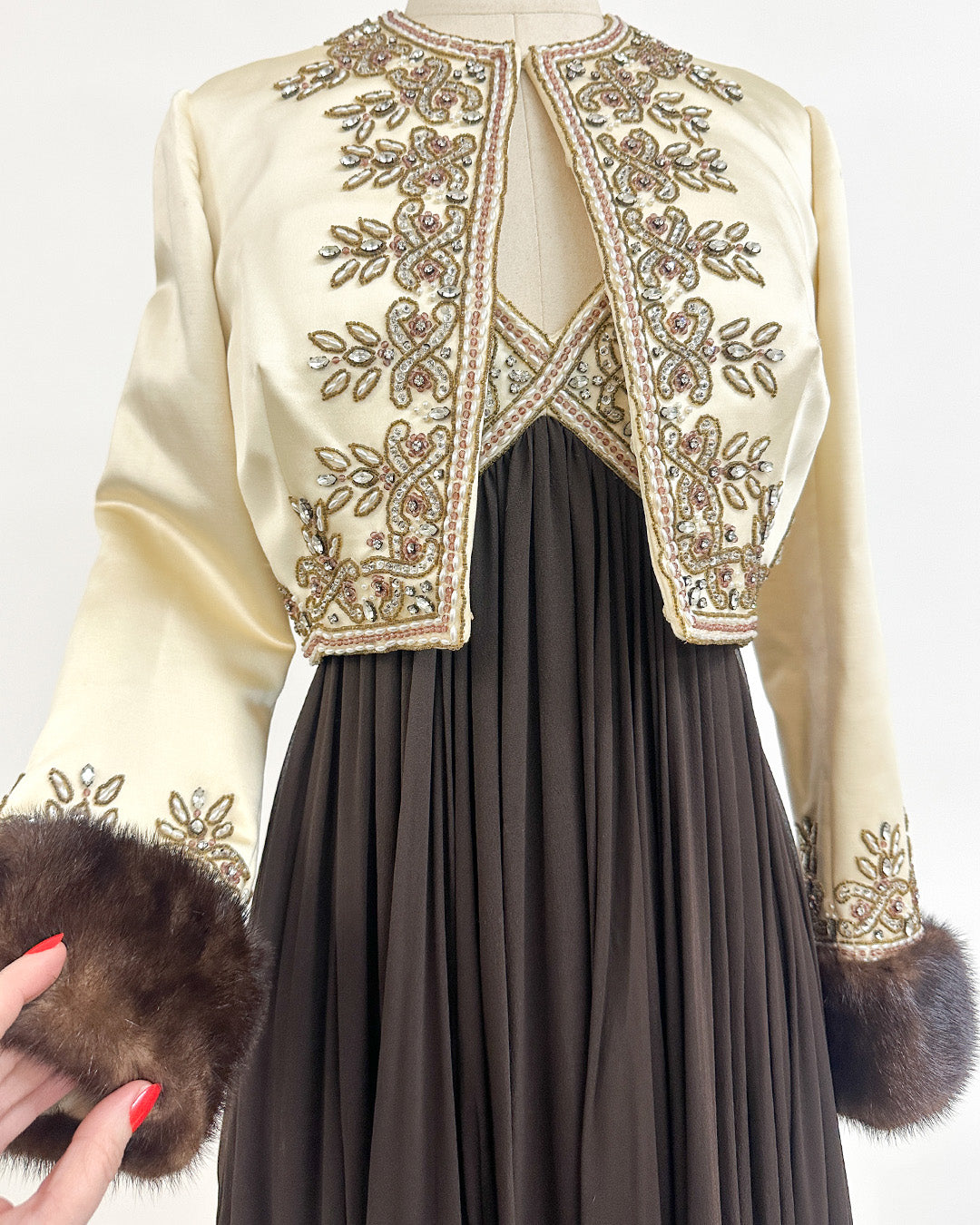 1960s The Winter Gala Gown with Jacket