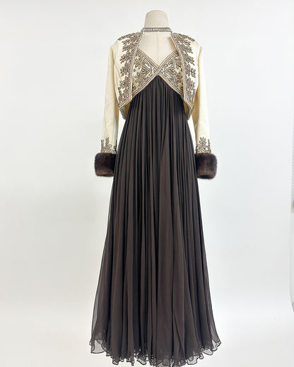 1960s The Winter Gala Gown with Jacket