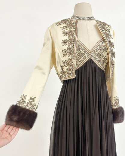 1960s The Winter Gala Gown with Jacket