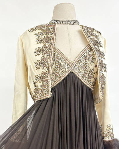 1960s The Winter Gala Gown with Jacket