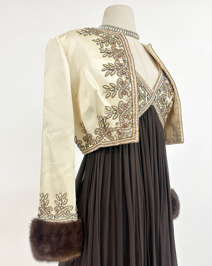 1960s The Winter Gala Gown with Jacket