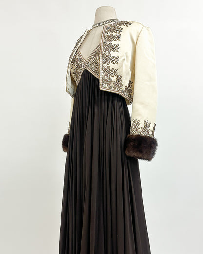 1960s The Winter Gala Gown with Jacket