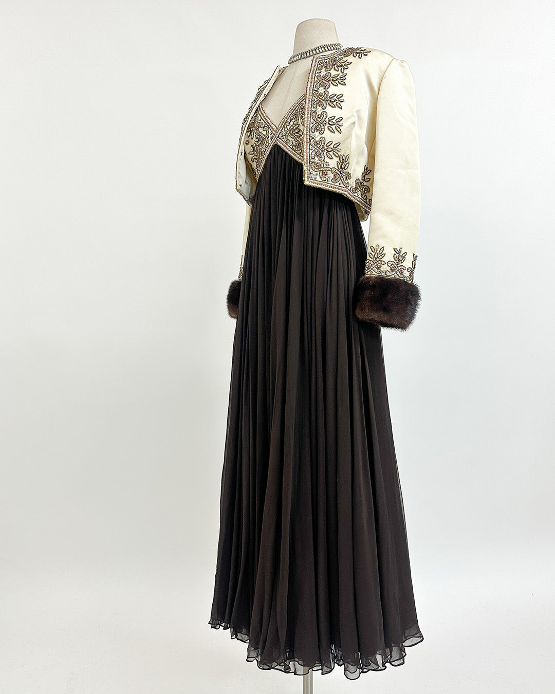 1960s The Winter Gala Gown with Jacket