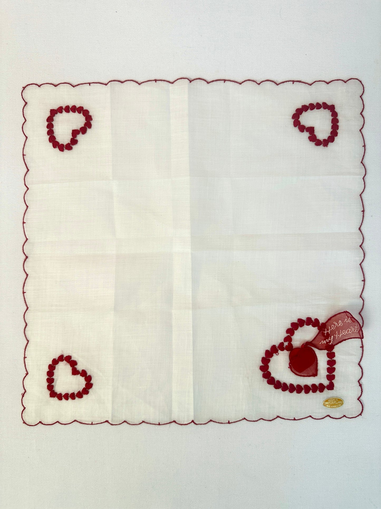 Vintage Valentine Handkerchiefs