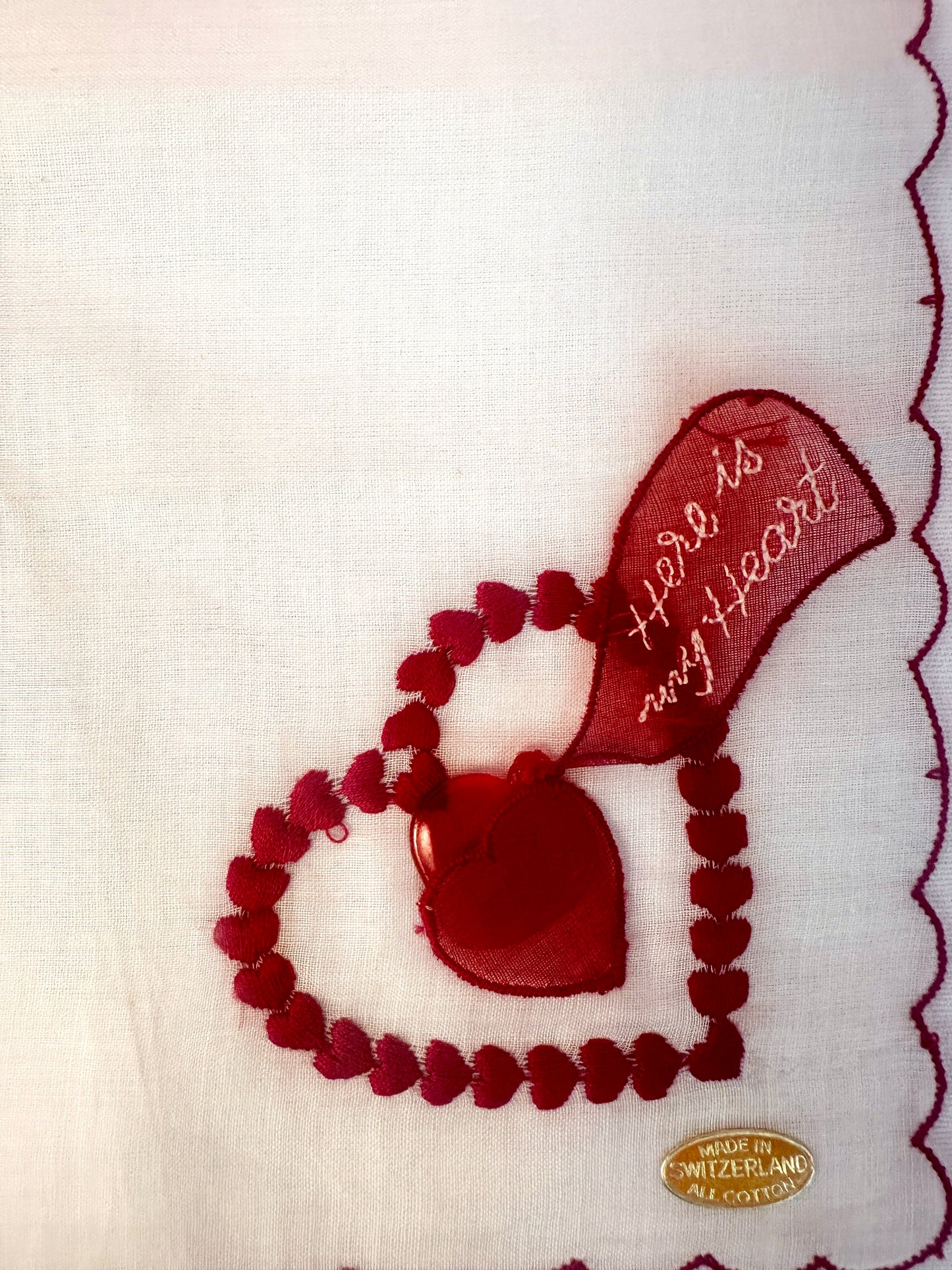 Vintage Valentine Handkerchiefs