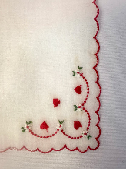 Vintage Valentine Handkerchiefs