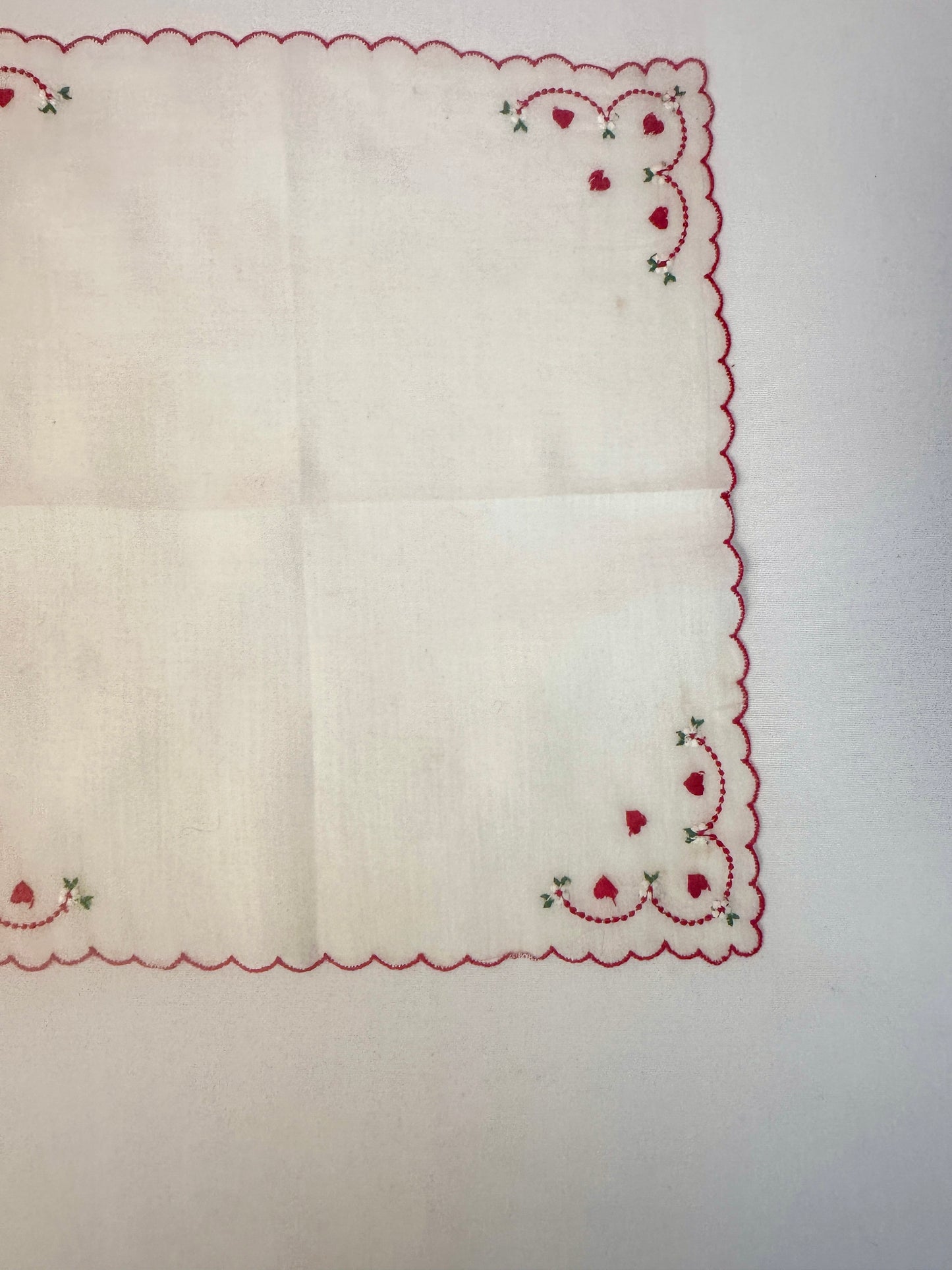 Vintage Valentine Handkerchiefs