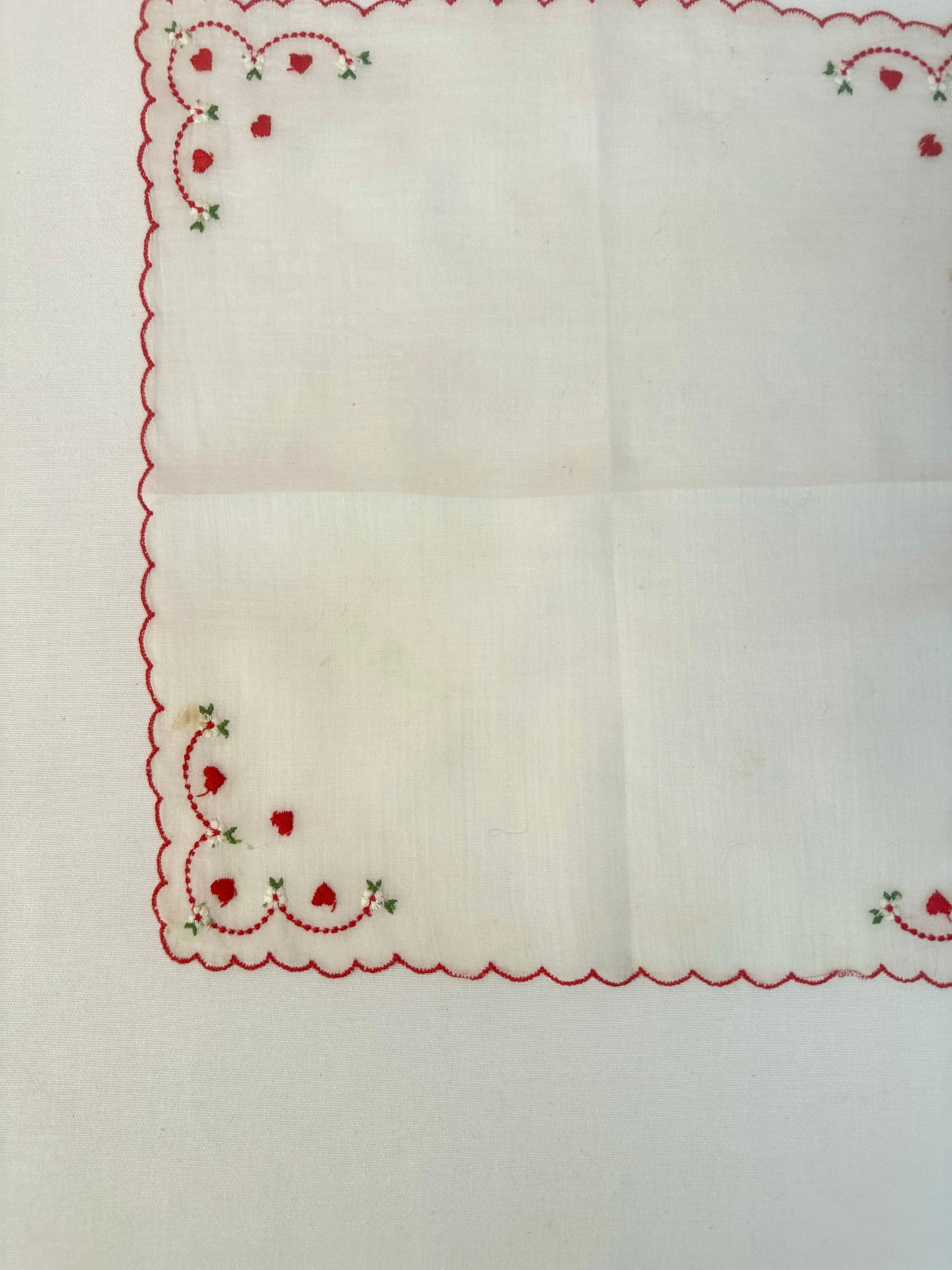 Vintage Valentine Handkerchiefs