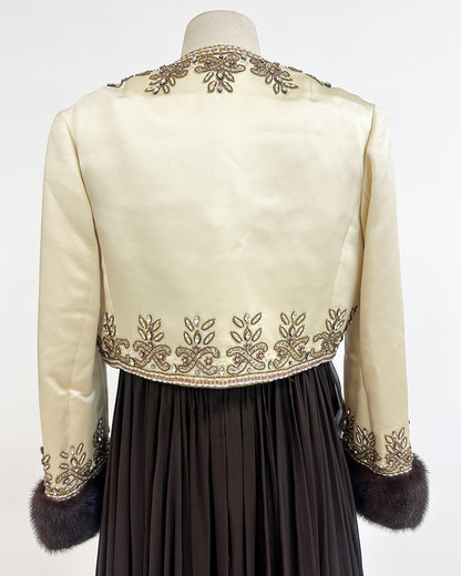 1960s The Winter Gala Gown with Jacket