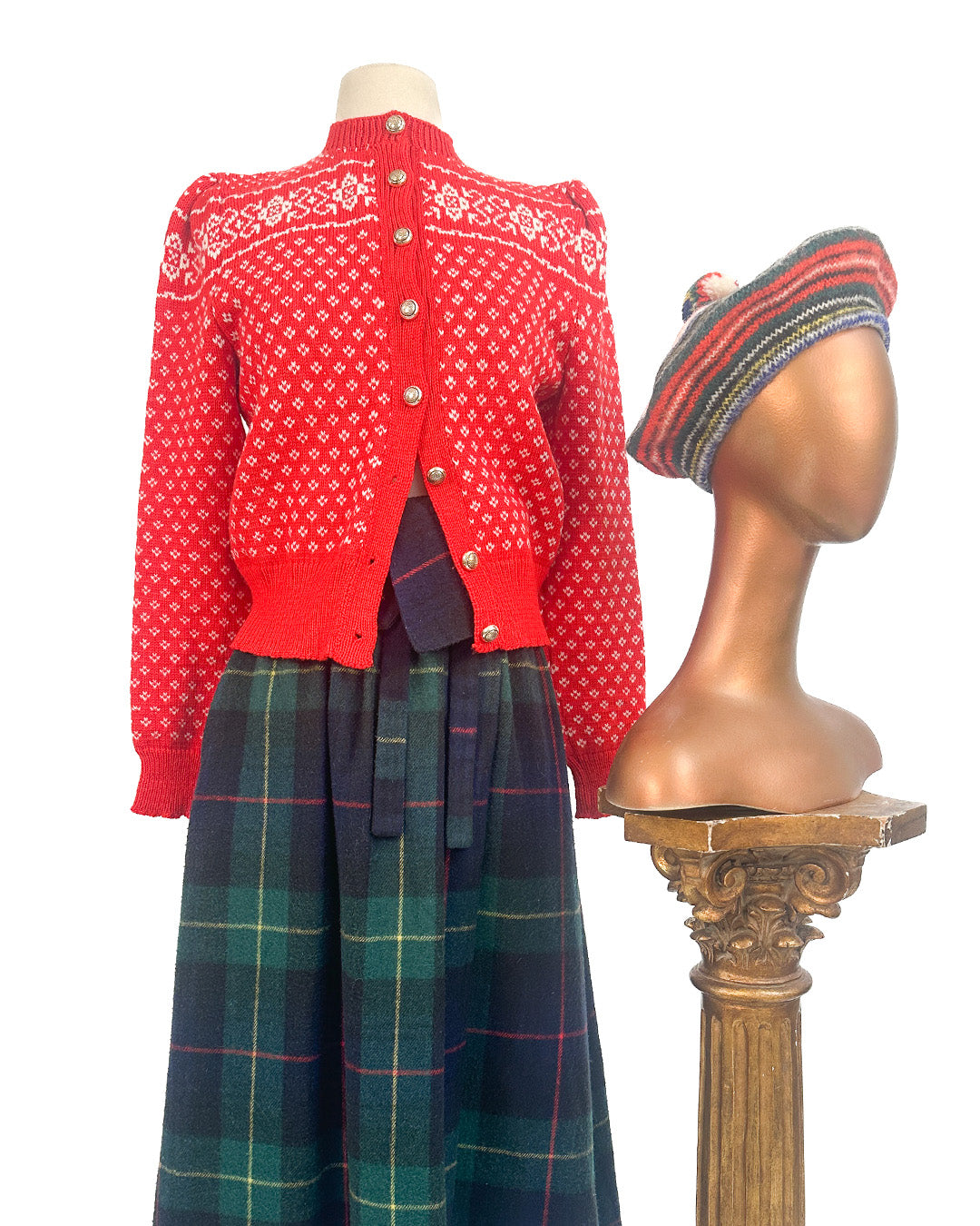 1970s 'Après Ski Sweetheart' Fair Isle Cardigan