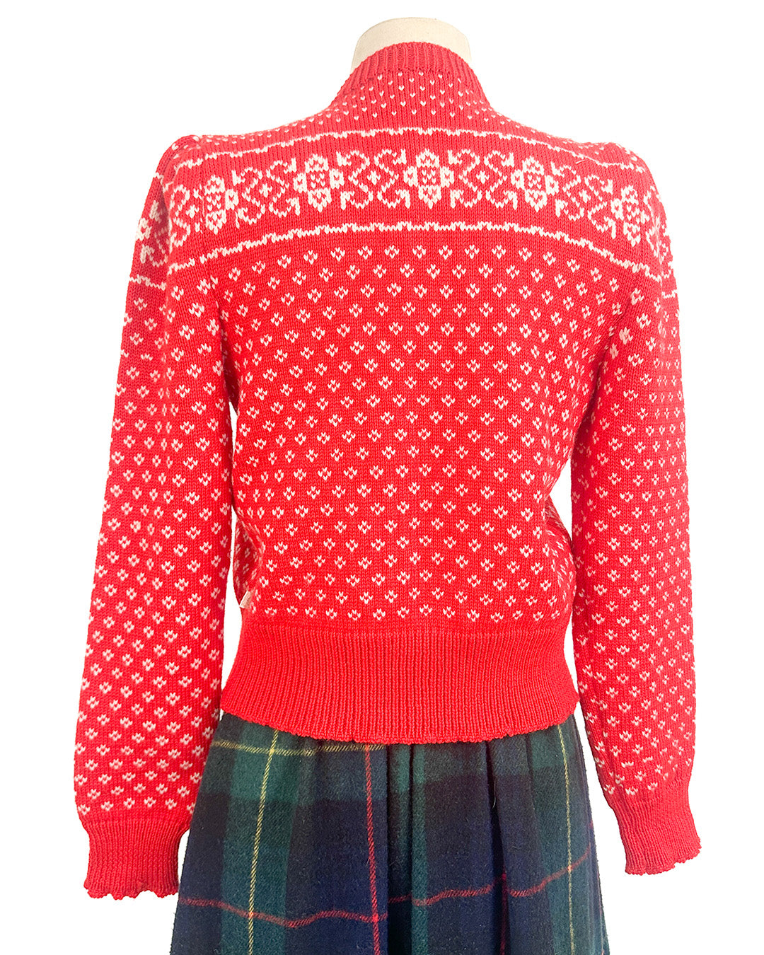 1970s 'Après Ski Sweetheart' Fair Isle Cardigan