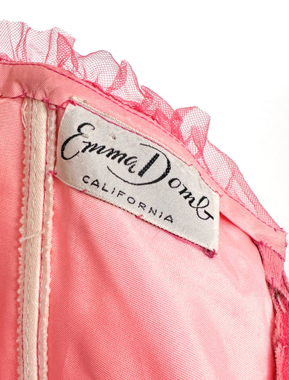 1950s The Ultimate Romantic Party Dress by Emma Domb / Waist 24
