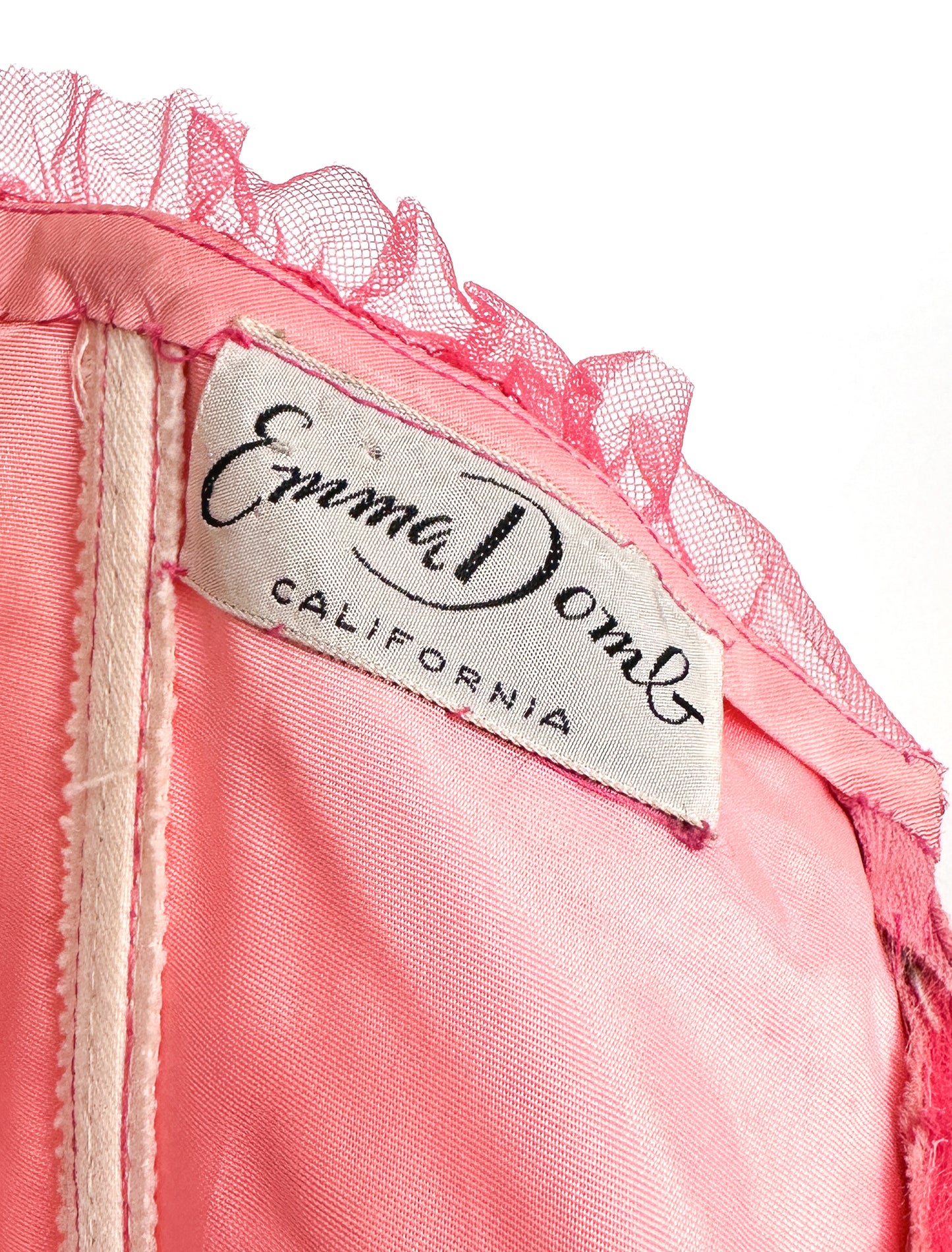 1950s The Ultimate Romantic Party Dress by Emma Domb / Waist 24