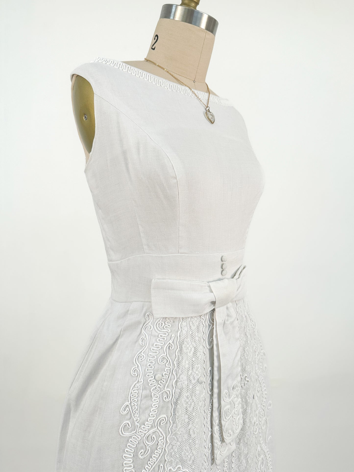 Vintage Heart Pedant Necklace with Mustard Seed