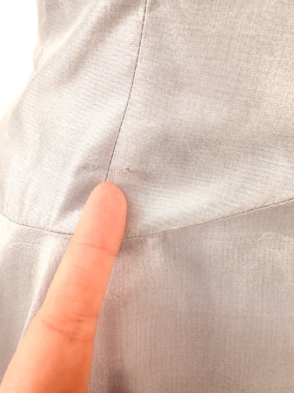 1950s Shimmering Light Blue Dress with Matching Coat / Waist 26