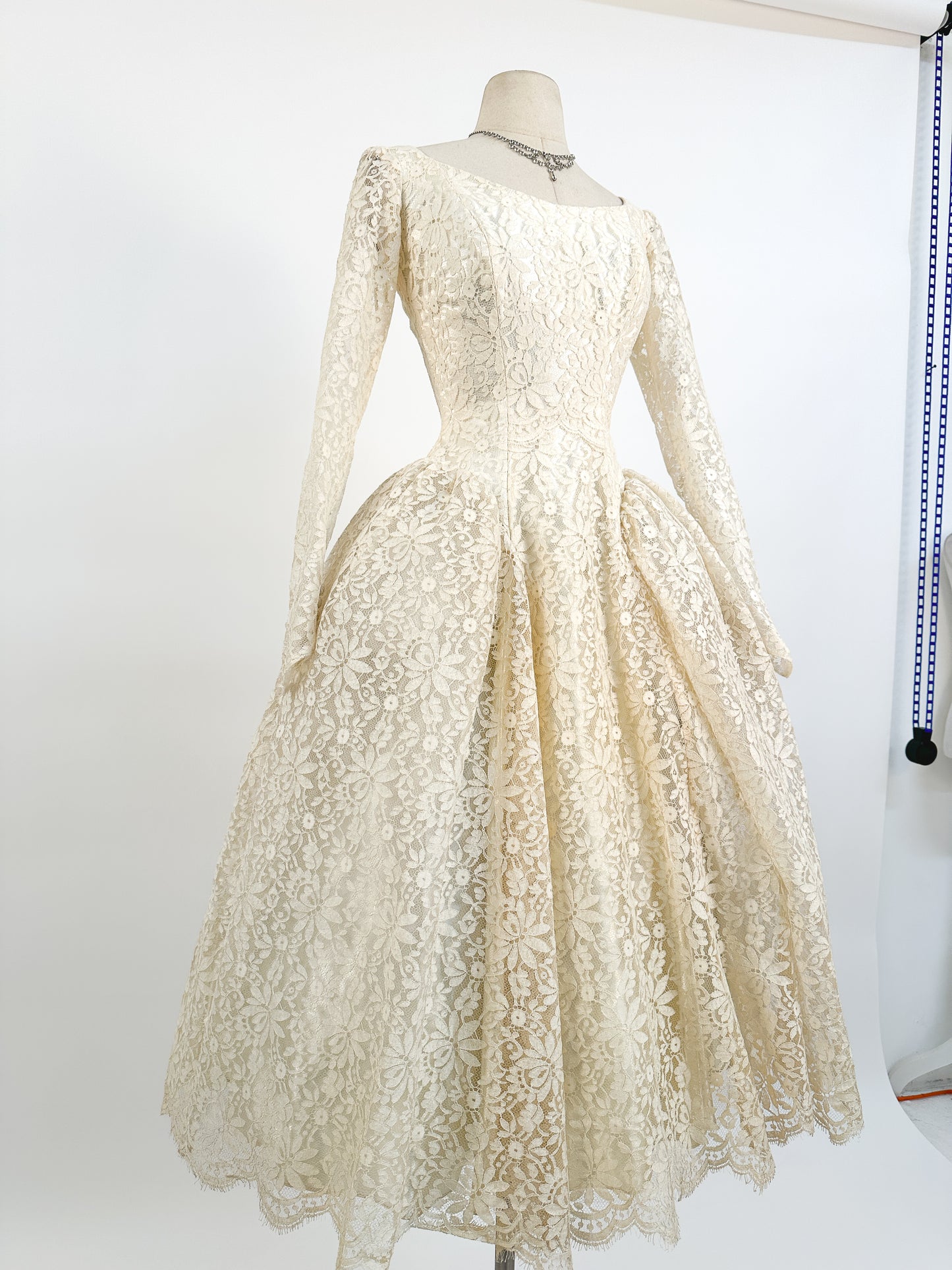 1950s Motaldo's Wedding Dress / Waist 24