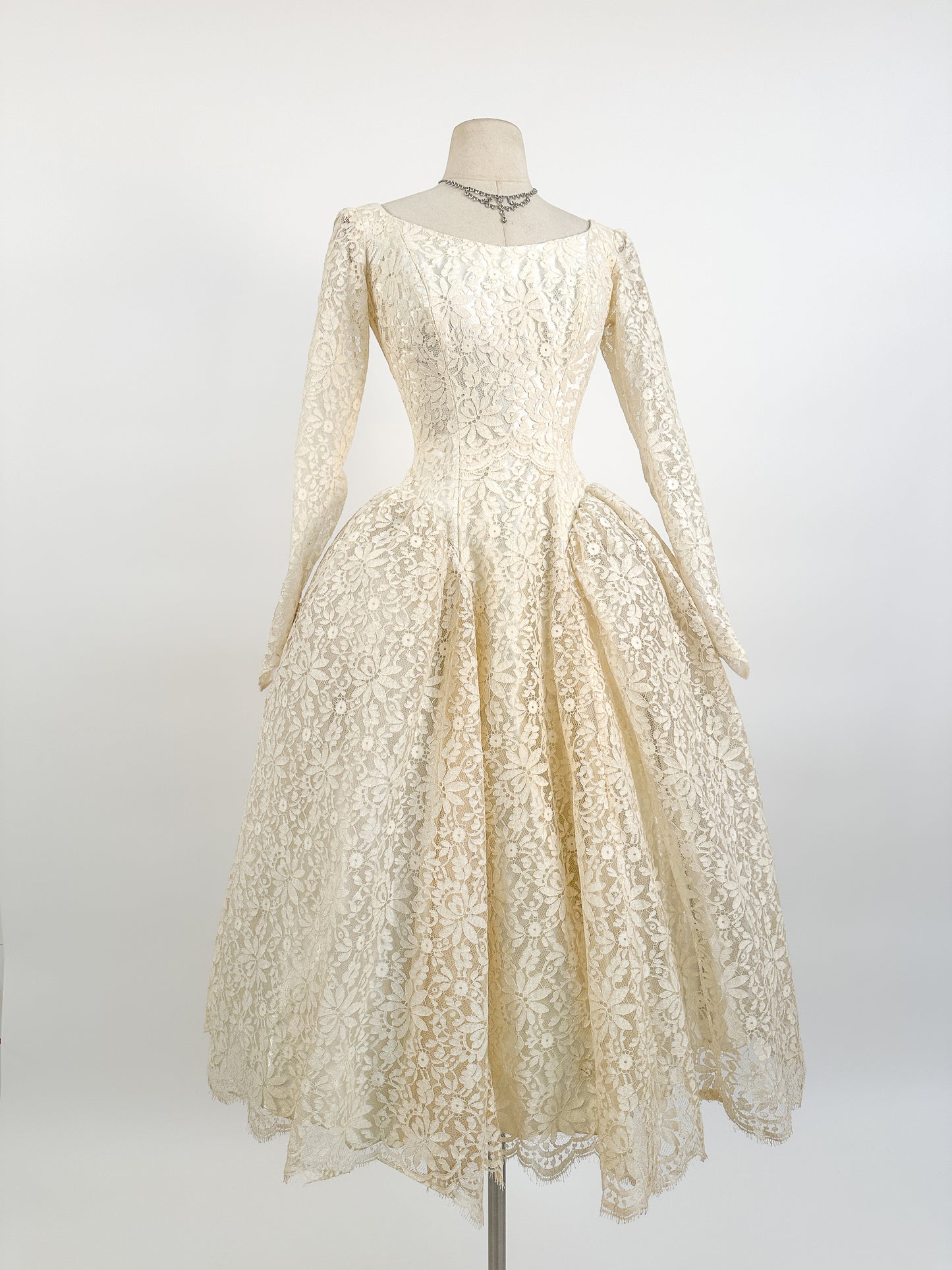 1950s Motaldo's Wedding Dress / Waist 24