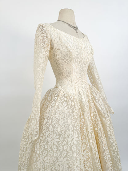 1950s Motaldo's Wedding Dress / Waist 24